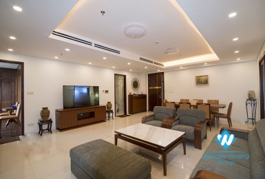 Three-bedroom apartment with area of ​​140 square meters for rent at Hanoi Aqual Central